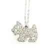 Crystal Dog Necklace