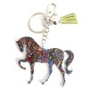 Multi Coloured Horse Keyring