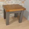 Grey Solid Wood Small Table