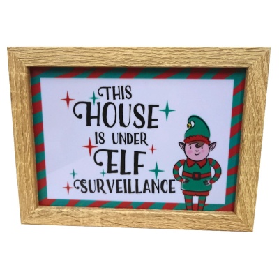 Elf Surveillance Christmas Light up Box