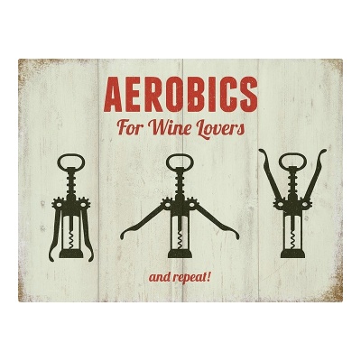 Aerobics For Wine Lovers Fridge Magnet