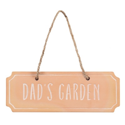 Dad's Garden Terracotta Sign